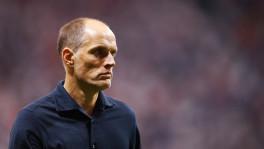 Semi Final - England v Argentina - Atlanta Stadium, Atlanta, Georgia, US , 15 July, 2026 England manager Thomas Tuchel reacts as he walks off the pitch after the first half. Photo: REUTERS