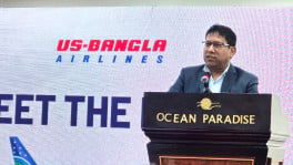 US-Bangla Group Managing Director Mohammed Abdullah Al Mamun speaks at a Meet the Press programme in Cox's Bazar on 19 July 2026. Photo: TBS
