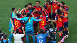 Spain players celebrate after winning the World Cup at the New York New Jersey Stadium in East Rutherford, New Jersey, US, on 19 July 2026. Photo: Reuters